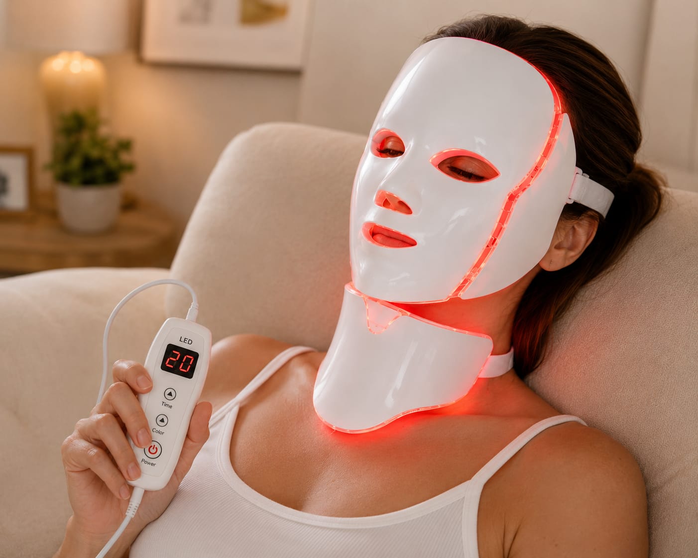 Máscara LED Facial 7 Colores – Fototerapia Profesional en Casa